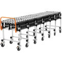 6'2&quot; to 24'8&quot; Portable Flexible & Expandable Conveyor - Steel Skate Wheels - 175 Lbs. Per Foot