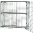 Global Industrial Wire Mesh Security Cage, 60 x 24 x 72