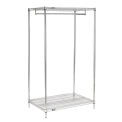 Nexel 2-Shelf Garment Floor Rack, 24&quot;D x 36&quot;W x 63&quot;H