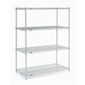 Nexel 36486C Nexel Chrome Wire Shelving, 48&quot;W X 36&quot;D x 63&quot;H