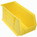 Akro-Mils 30265 Plastic Stacking Hanging Bin, 8-1/4&quot;W x 18&quot;D x 9&quot;H, Yellow - Pkg Qty 6