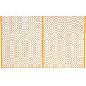 Global Industrial Machinery Wire Fence Partition Panel, 8'W, Yellow