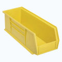 Plastic Stacking Bin, 5-1/2&quot;W x 14-3/4&quot;D x 5&quot;H, Yellow - Pkg Qty 12