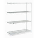 Nexel Chrome Wire Shelving Add-On, 48"W X 14"D x 54"H