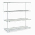 Nexel 14605C Nexel Chrome Wire Shelving, 60"W X 14"D x 54"H
