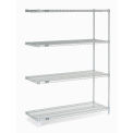 Nexel Chrome Wire Shelving Add-On, 48&quot;W X 18&quot;D x 54&quot;H