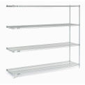 Nexel Chrome Wire Shelving Add-On, 72"W X 36"D x 54"H