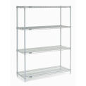 Nexel 24426C Nexel Chrome Wire Shelving, 42"W X 24"D x 63"H