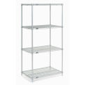 Nexel 24248C Nexel Chrome Wire Shelving, 24&quot;W X 24&quot;D x 86&quot;H