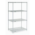Nexel 24366C Nexel Chrome Wire Shelving, 36&quot;W X 24&quot;D x 63&quot;H