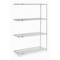 Nexel Chrome Wire Shelving Add-On, 48&quot;W X 24&quot;D x 86&quot;H