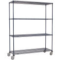 Nexel Wire Shelf Truck, 36x24x92, 1200 Lb. Capacity