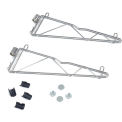 Adjustable Single Shelf Support Kit 18&quot; Deep, Steel, 2/Pk