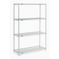 Nexel Wire Shelving, Poly-Z-Brite, 48&quot;W x 21&quot;D x 74&quot;H