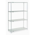 Nexel Wire Shelving, Poly-Z-Brite, 48"W X 18"D X 86"H