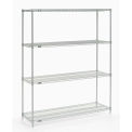 Nexel Wire Shelving, Poly-Z-Brite, 60&quot;W x 21&quot;D x 86&quot;H