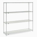 Nexel Wire Shelving, Poly-Z-Brite, 72&quot;W x 21&quot;D x 86&quot;H