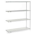 Nexel Wire Shelving Add-On, Poly-Z-Brite, 60"W X 18"D X 74"H