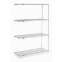 Nexel Wire Shelving Add-On, Poly-Z-Brite, 48&quot;W x 21&quot;D x 74&quot;H