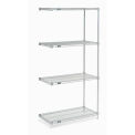Nexel Wire Shelving Add-On, Poly-Z-Brite, 54&quot;W x 21&quot;D x 86&quot;H