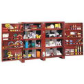 Stationary Heavy Duty Cabinet With Bin Dividers, 72&quot;x24&quot;x60-5/8&quot;