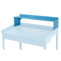 Riser Shelf for 48&quot;W Shop Desk, 48&quot;W x 9&quot;D x 9&quot;H, Blue