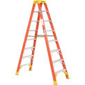 Werner T6208 8' Dual Access Fiberglass Step Ladder 300 lb. Cap