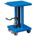 Work Positioning Post Lift Table with Foot Control, 18&quot;x18&quot; Platform, 500 Lb. Capacity