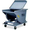 MCCULLOUGH WRIGHT Extra Heavy-Duty Hopper - 3/16&quot; Sides, 3/4&quot; Base - 4-Cu. Yd. Cap. - Gray