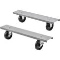 Global Industrial Caster Base Set for C-Channel Open Leg 48 to 72&quot;W x 30 & 36&quot;D Workbench