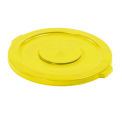 Rubbermaid Flat Lid For 32 Gallon Round Trash Container - Yellow