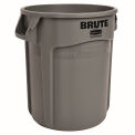 RUBBERMAID BRUTE Round Container - 10-Gallon Capacity - Gray