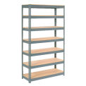 Boltless Extra Heavy Duty Shelving 48&quot;W x 24&quot;D x 96&quot;H, 7 Shelves, Wood Deck