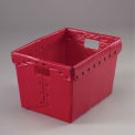 Global Industrial Postal Mail Tote Without Lid, Corrugated Plastic, Red, 18-1/2x13-1/4x12