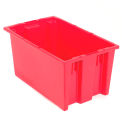 Stack And Nest Shipping Container No Lid, 18x11x6, Red - Pkg Qty 6