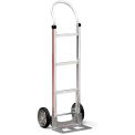 MAGLINER Aluminum Hand Truck - 18&quot;Wx48&quot;H - Mold-On Rubber Wheels - Dual Handle with Frame Extension