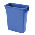 Rubbermaid Slim Jim Recycling Container, 16 Gallon, Blue