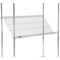 Global Industrial Chrome Wire Slant Shelf, 48x24