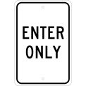 NMC TM36J Aluminum Sign, Enter Only, .080&quot; Thick