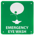 NMC S50R Graphic Facility Signs - Emergency Eye Wash - Plastic 7x7