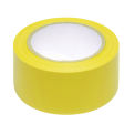 INCOM Safety Tape, 3"W x 108'L, Solid Yellow, 1 Roll