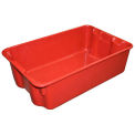 Molded Fiberglass Nest and Stack Tote 780308-5280 - 19-3/4&quot; x 12-1/2&quot; x 6&quot; Red - Pkg Qty 10
