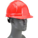 ERB™ Omega II Hard Hat, 6-Point Ratchet Suspension, Red, 19952