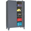 STRONG HOLD Ultra-Capacity Lifetime Cabinet - 48x24x78&quot; - Steel - Dark gray