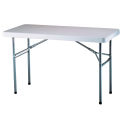 Adjustable Height Folding Table 48&quot;L x 24&quot;W, 24 to 36&quot;H - White