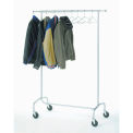 65-1/2&quot;H Mobile Chrome Coat Rack, Hangers Sold Separately