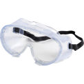 Perforated Impact Resistant Goggles - Anti-Fog, Clear Lens, Black Straps