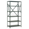 Global Industrial 6 Shelf, 18 Ga Open Steel Shelving Unit, 48&quot;W x 18&quot;D x 73&quot;H, Gray