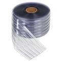 TMI 12" x 150' x .110" PVC Strip Curtain Bulk Roll, Scratch Resistant Ribbed Clear