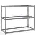 Wide Span Rack With 3 Shelves No Deck, 1200 Lb Capacity Per Level, 48"W x 36"D x 60"H